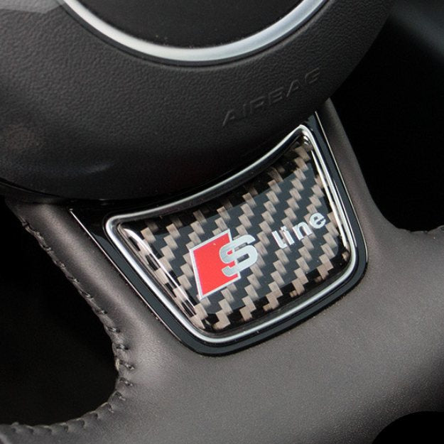 Sticker Volant Audi Carbone