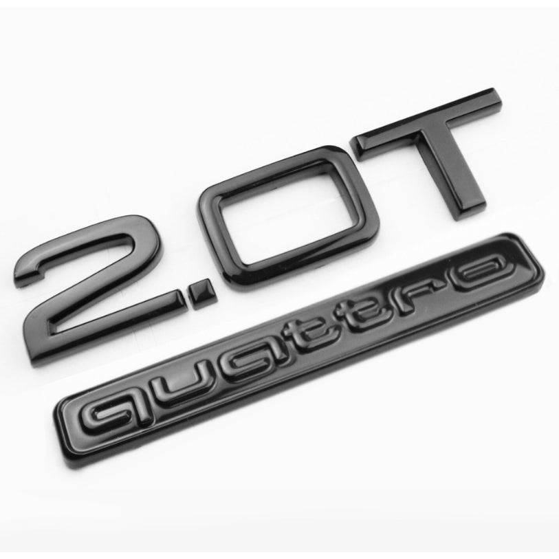 Logo Audi 1.8T 2.0T 3.0T 3.2 4.2 V6T V8T V10 W12