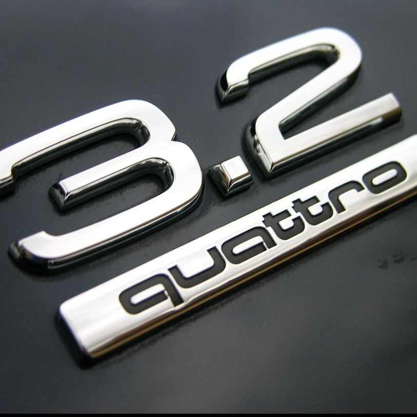 Logo Audi 1.8T 2.0T 3.0T 3.2 4.2 V6T V8T V10 W12