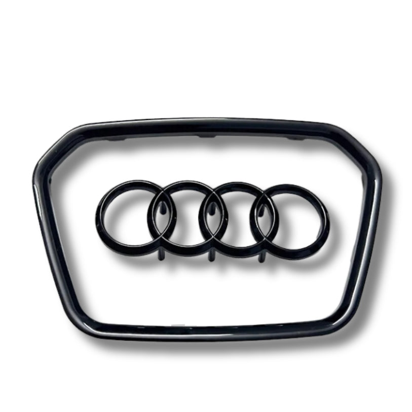 Insert Cerclage et Logo Volant Audi Noir