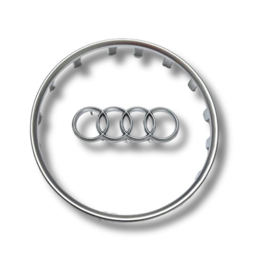 Insert Cerclage et Logo Volant Audi Noir