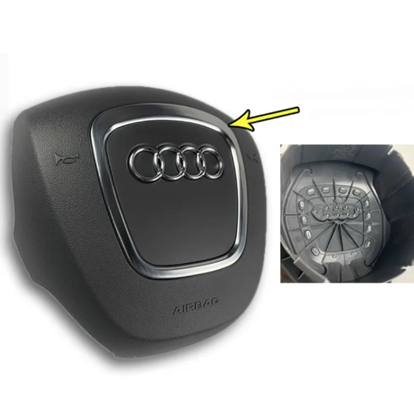 Insert Cerclage et Logo Volant Audi Noir