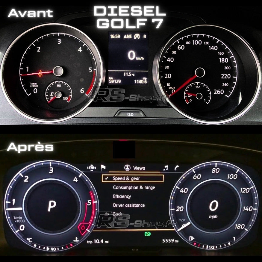 virtual cockpit golf 7 Diesel