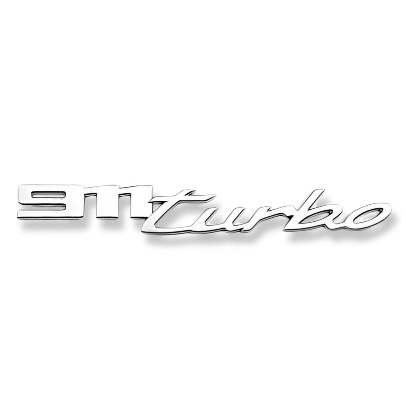 Badge Logo Arrière Porsche Noir