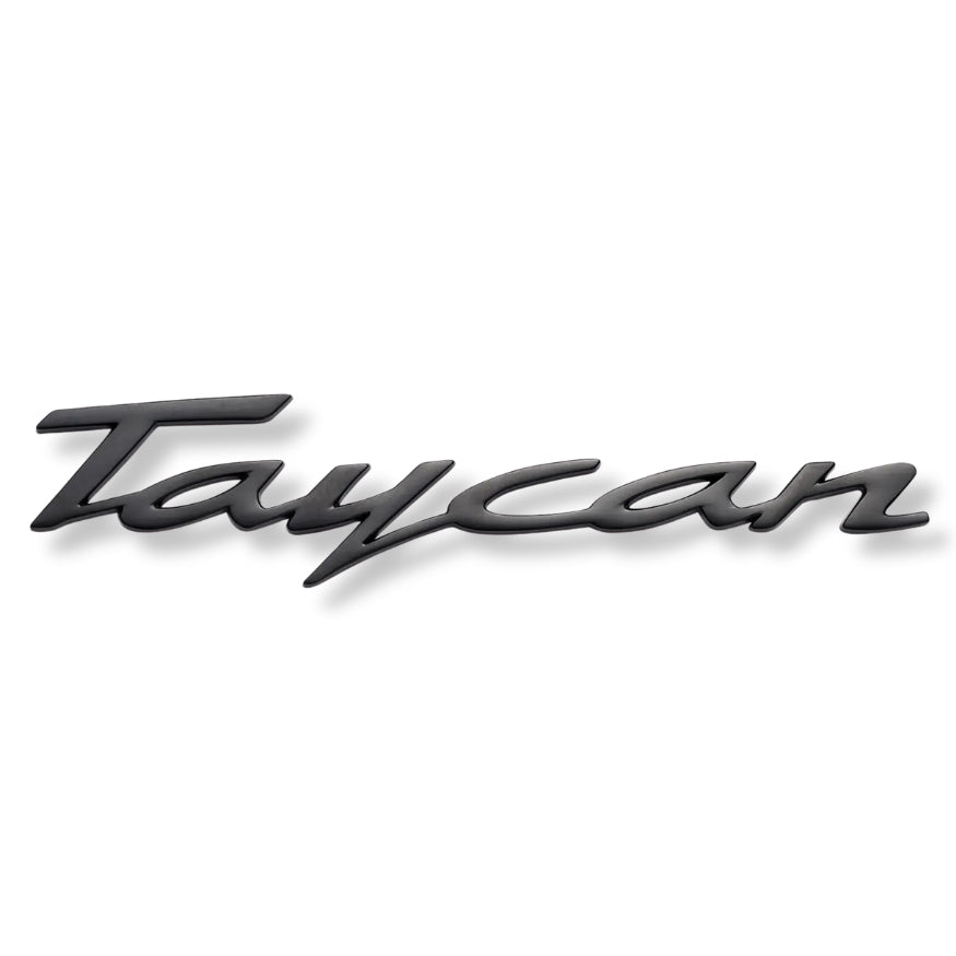 Badge Logo Arrière Porsche Noir