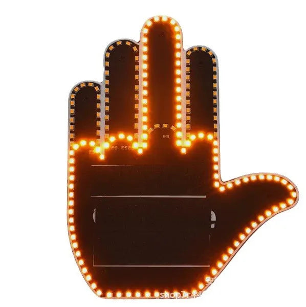 Geste Main doigt Led Vitre