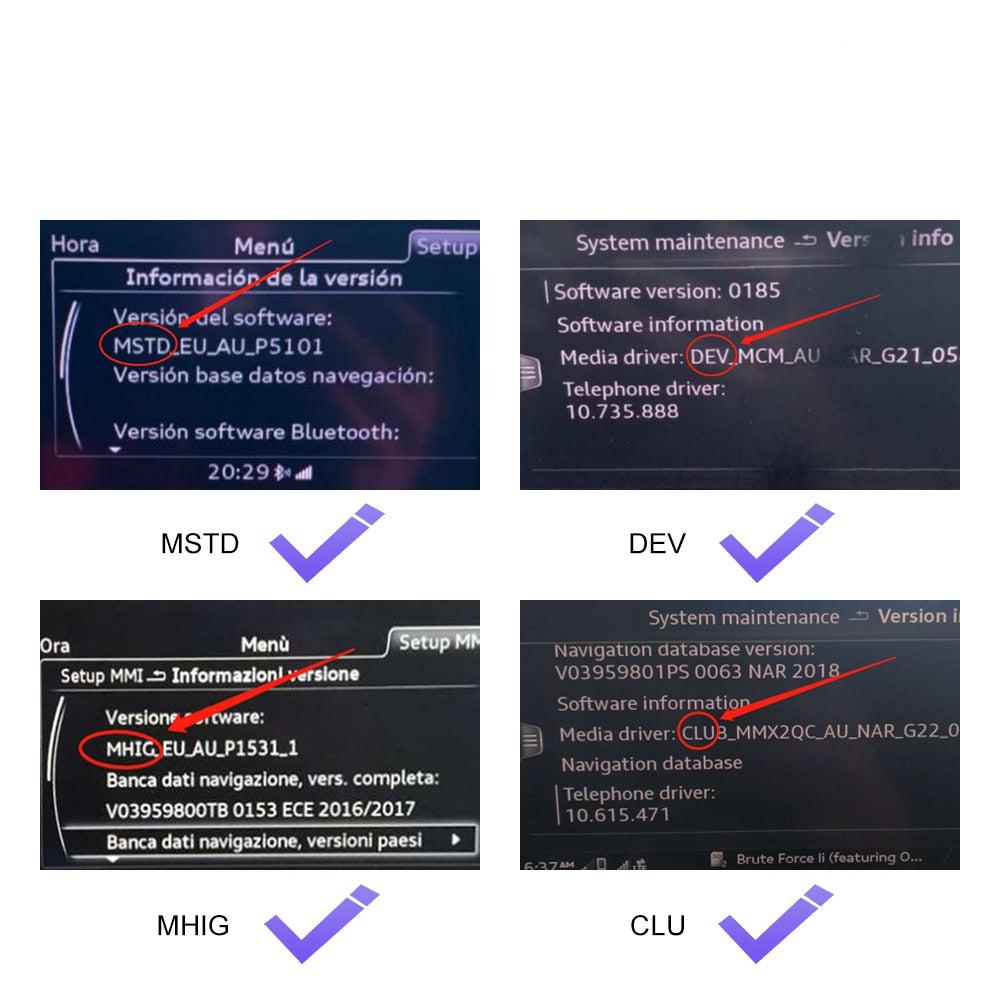 carplay audi version MSTD DEV MHIG CLU