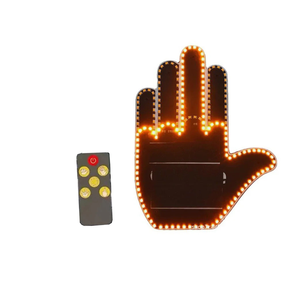Geste Main doigt Led Vitre