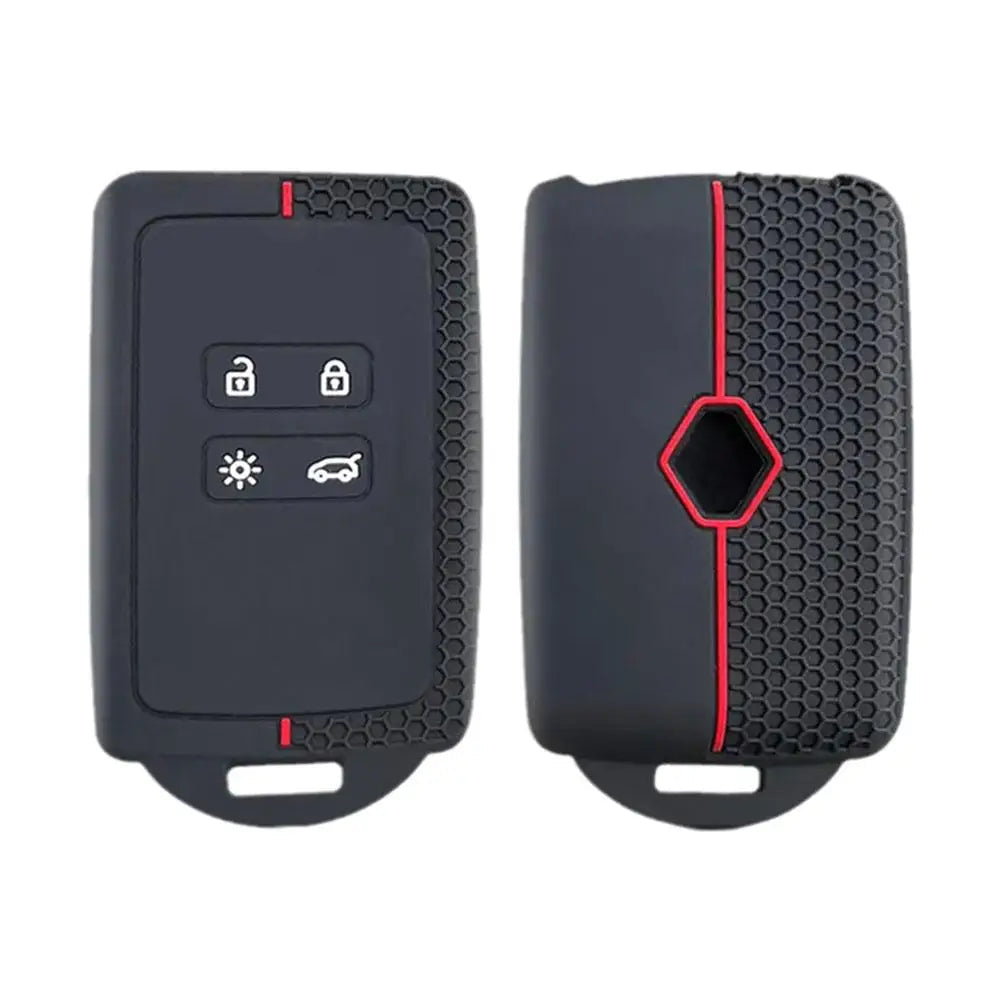carte renault silicone protection noir rouge