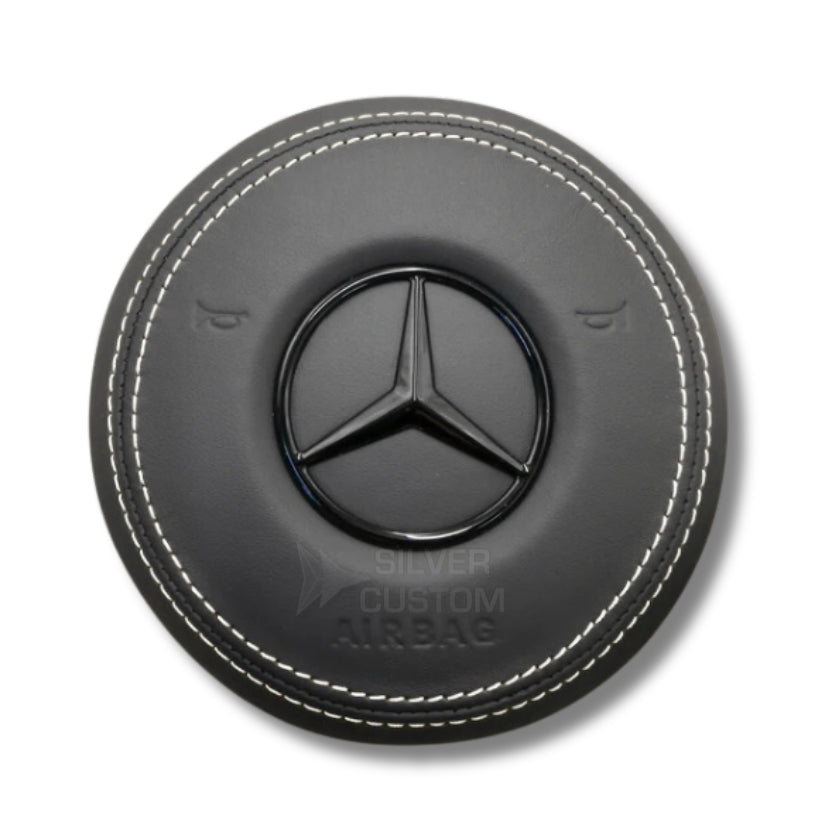 Cache Airbag Mercedes Cuir / Alcantara W205 Facelift