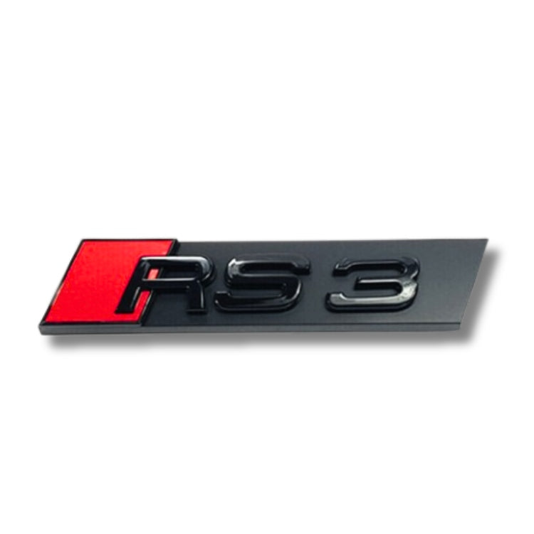 Logo / Badge Audi RS3 / RS4 / RS5 / RS6 / RS7 / RSQ3 / RSQ8 Noir