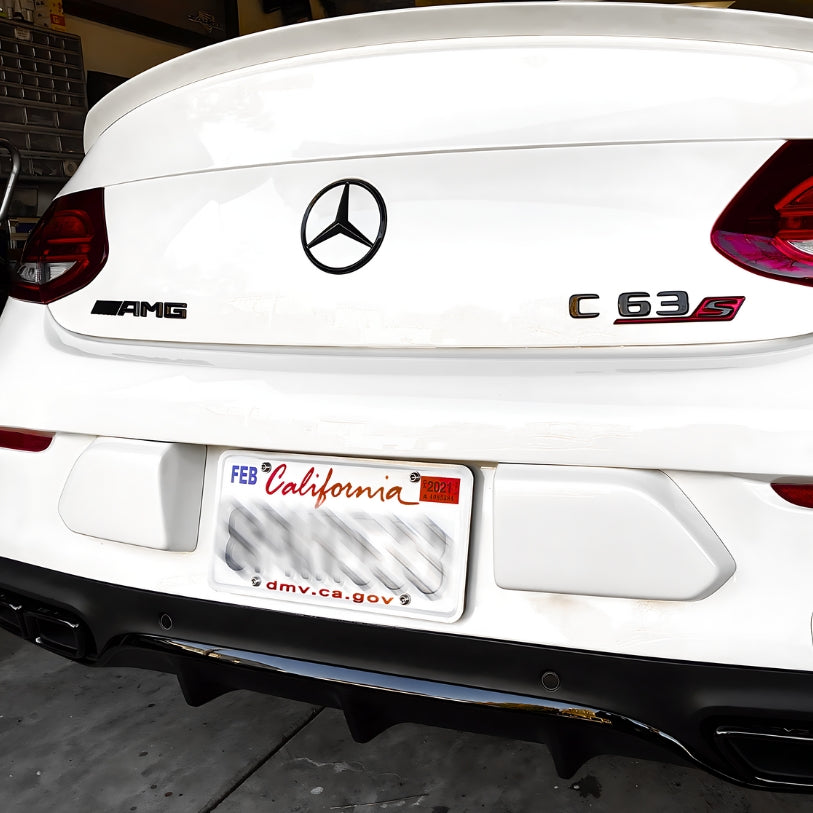 Logo Etoile Mercedes Noir Arrière Coffre