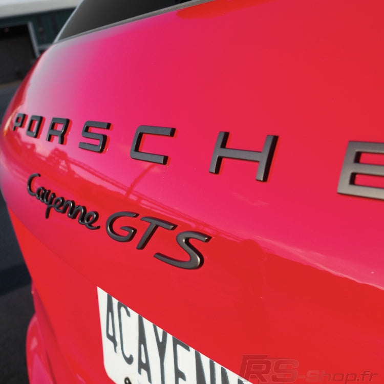 Logo cayenne gts black noir