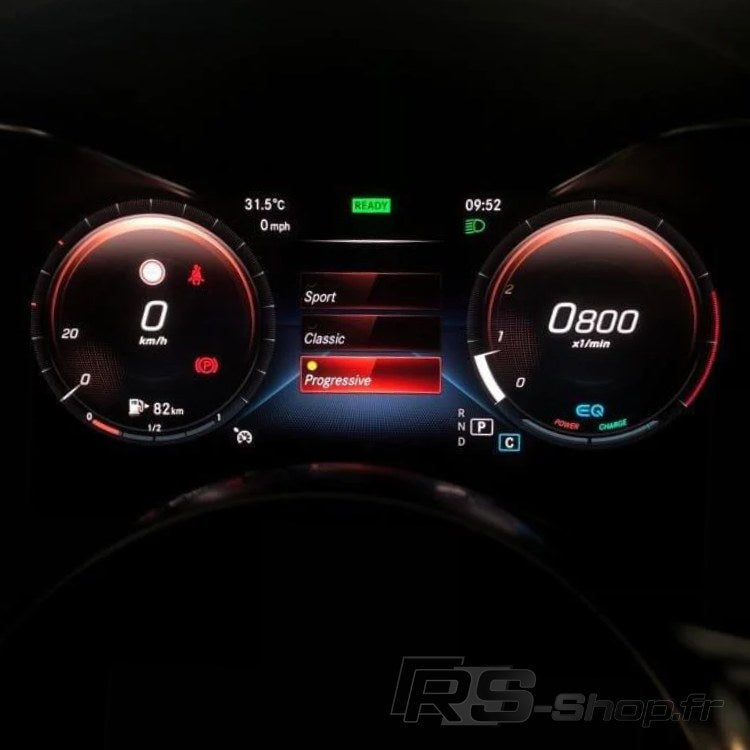 theme mercedes virtual cockpit sport classic progressive