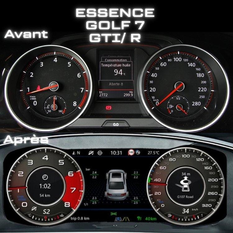 virtual cockpit golf 7 Essence GTI R