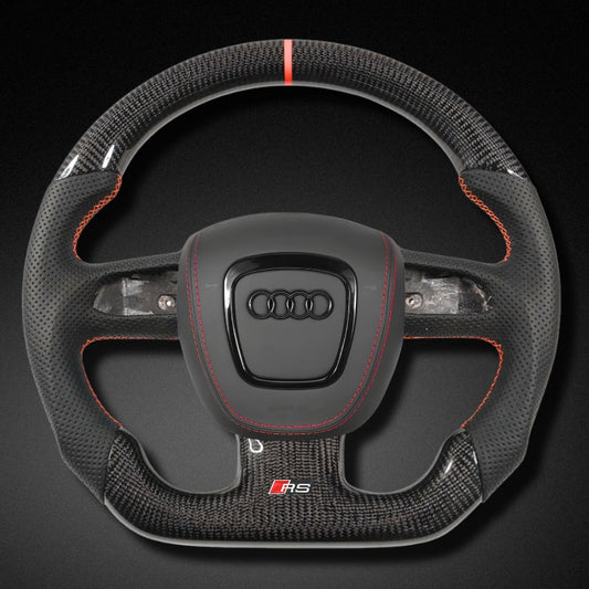Volant Audi A3 8P / A4 B7 Carbone