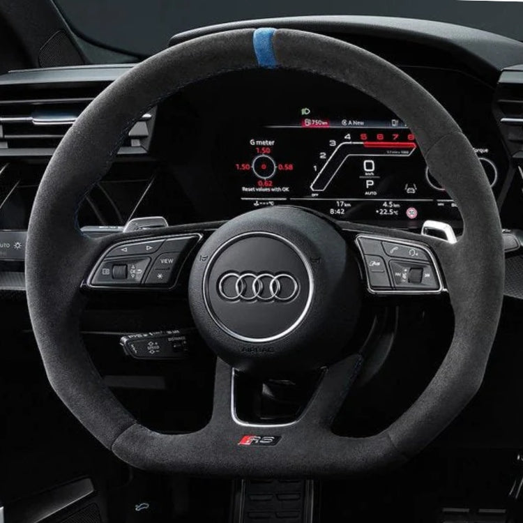 volant audi rs3 bleu