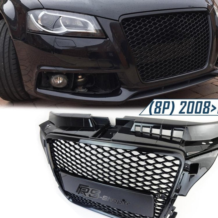 Calandre Grille Noir RS3 Pour A3 / S3 8P
