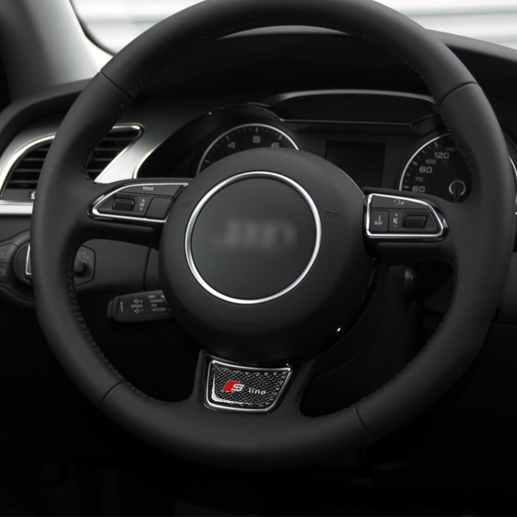 Sticker Volant Audi Carbone