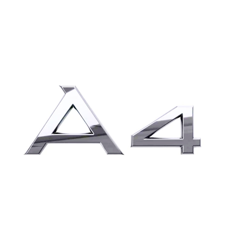 Logo Audi A1 A3 A4 A5 A6 A7 A8 Q3 Q5 Q7 Noir