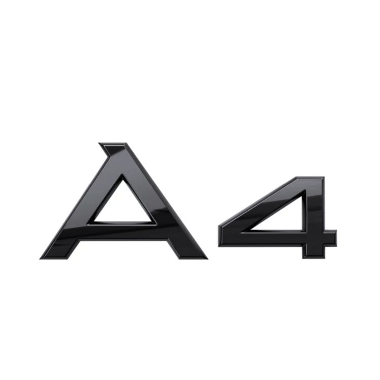 Logo Audi A1 A3 A4 A5 A6 A7 A8 Q3 Q5 Q7 Noir