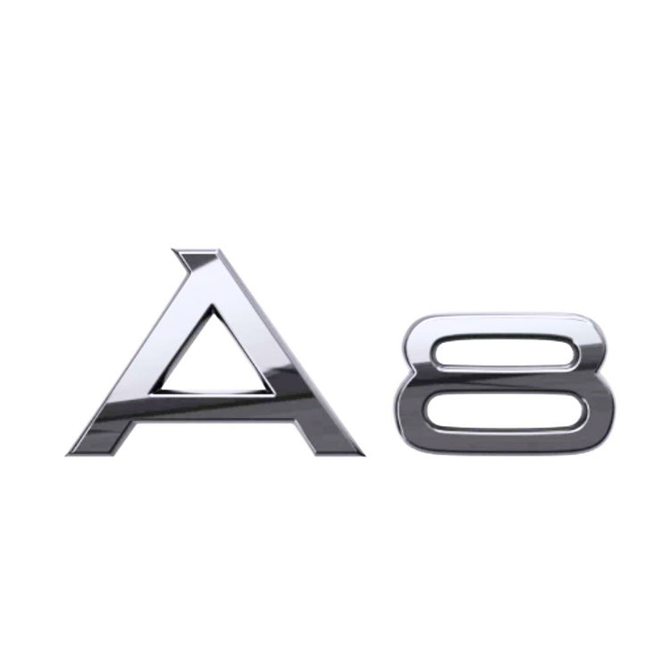 Logo Audi A1 A3 A4 A5 A6 A7 A8 Q3 Q5 Q7 Noir