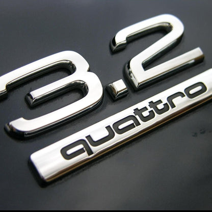 Logo Audi 1.8T 2.0T 3.0T 3.2 4.2 V6T V8T V10 W12