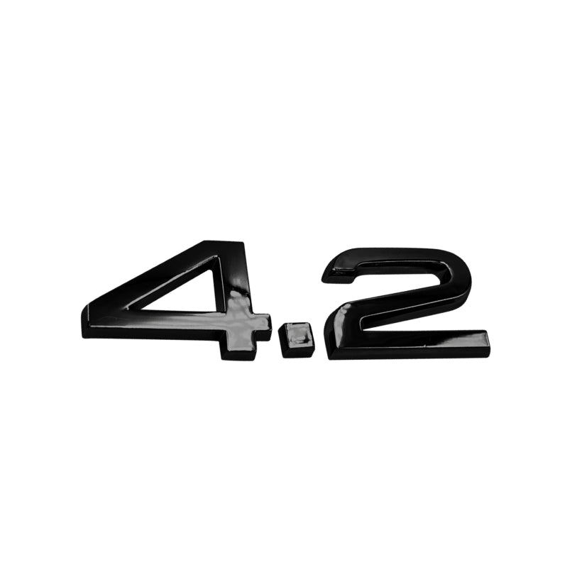 Logo Audi 1.8T 2.0T 3.0T 3.2 4.2 V6T V8T V10 W12