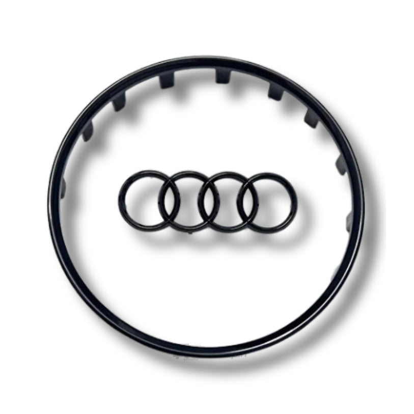 Insert Cerclage et Logo Volant Audi Noir