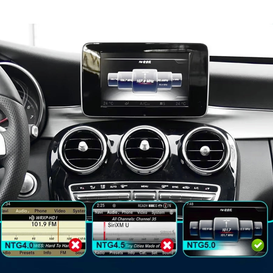 Ecran Carplay Mercedes Class C W205 / GLC