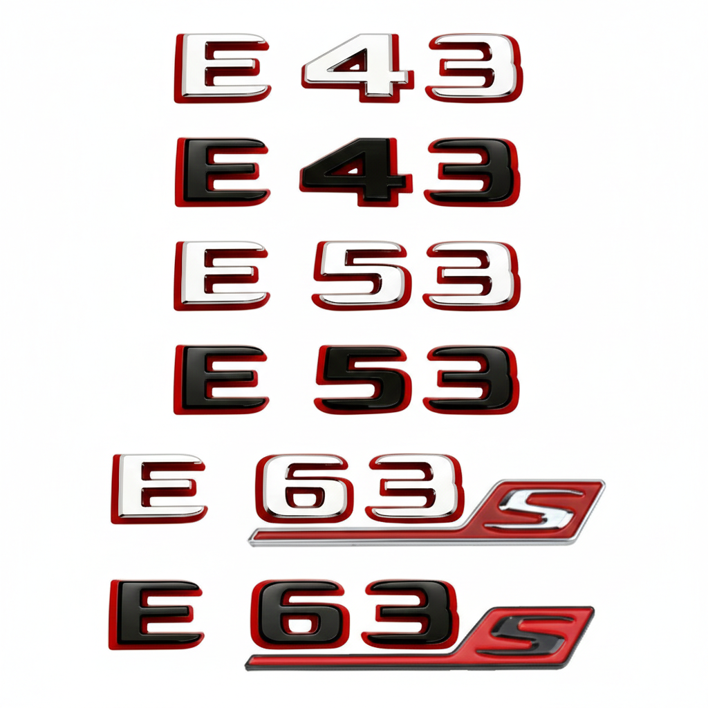 Logo Class E / E43 / E55 / E63S AMG Noir