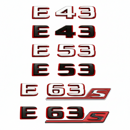 Logo Class E / E43 / E55 / E63S AMG Noir