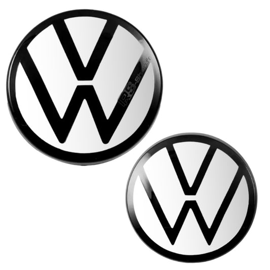 Logo VW Blanc Facelift Golf 6 / 7 / 8