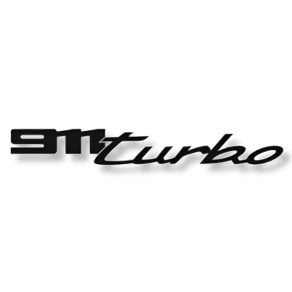 Badge Logo Arrière Porsche Noir