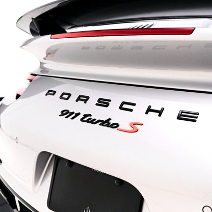 Badge Logo Arrière Porsche Noir