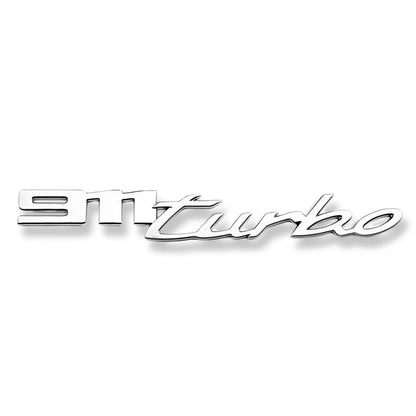 Badge Logo Arrière Porsche Noir