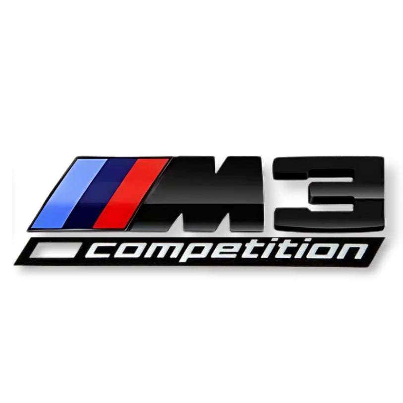 logo bmw m3 competition noir