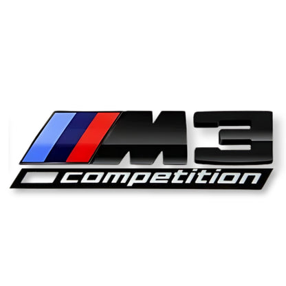 logo bmw m3 competition noir