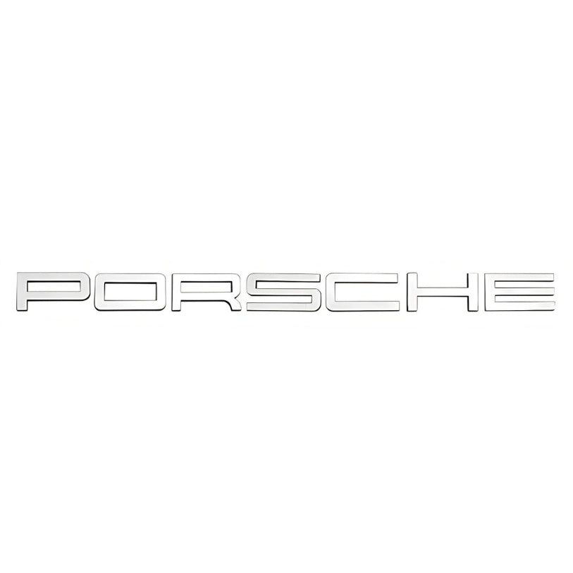 Badge Logo Arrière Porsche Noir