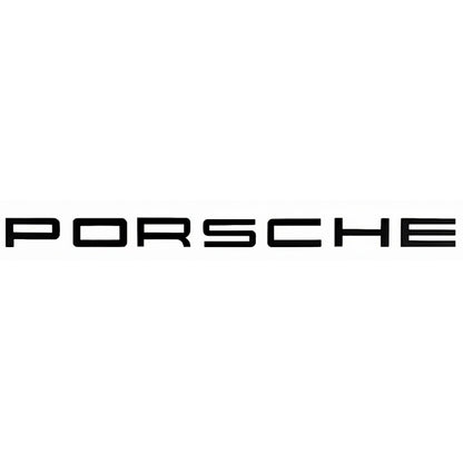 Logo porsche black noir