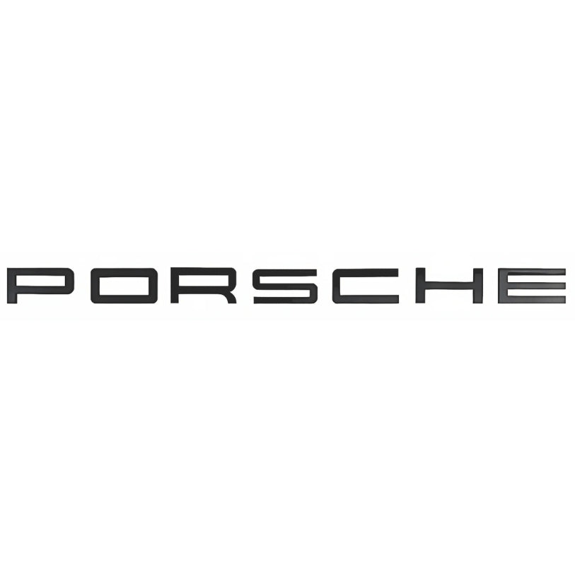 Badge Logo Arrière Porsche Noir