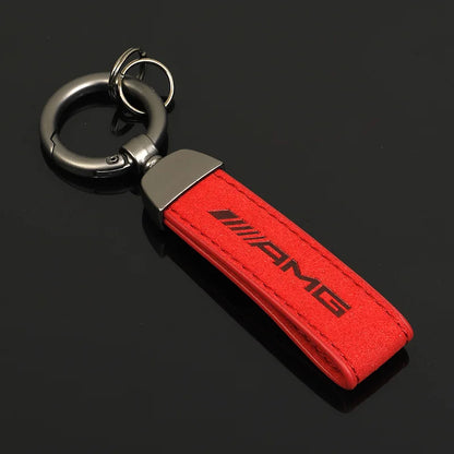 porte clé amg alcantara rouge