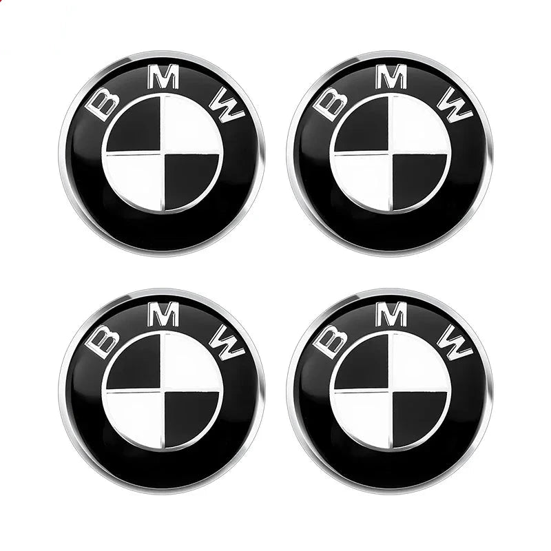 logo roues bmw noir blanc