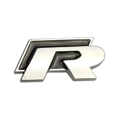 Logo r vw Chrome Black