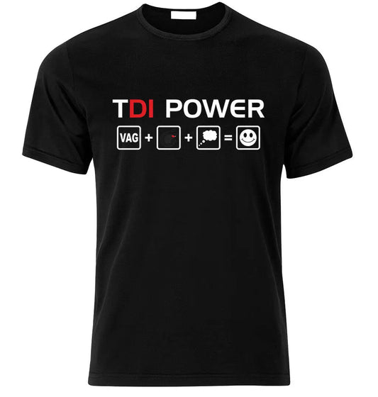 T shirt TDI power vag VW noir