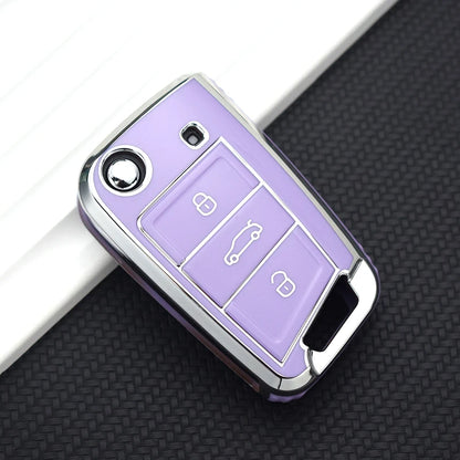 Coque Clé VW Golf 7 Silver