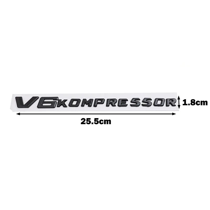 Logo V6 / V8 Kompressor Mercedes