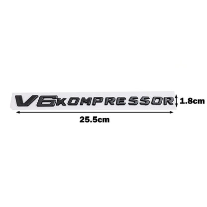 Logo V6 / V8 Kompressor Mercedes