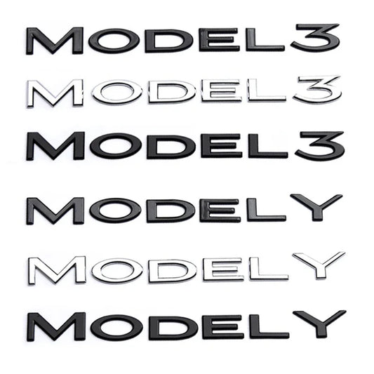 Logo Arrière MODEL 3 / Y Noir