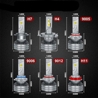 Ampoules Led 6000K H7 H8 H11 HB3 HB4